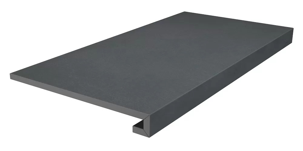 KERAMA MARAZZI Ступень клееная Про Чементо антрацит матовый 33x60x0,9