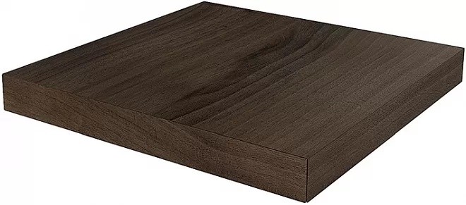 KERAMA MARAZZI Ступень угловая клееная левая Про Вуд коричневый 33x33x0,9