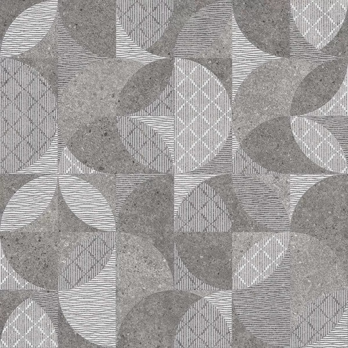 KERAMA MARAZZI Фондамента серый декорированный обрезной 60x60x0,9