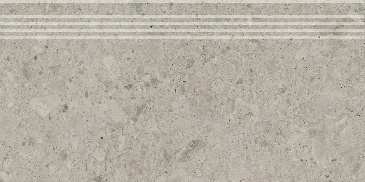 KERAMA MARAZZI Ступень Чеппо ди Гре бежевый светлый матовый обрезной 30x60x0,9