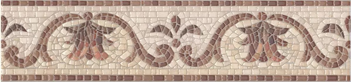 KERAMA MARAZZI Бордюр Пантеон лаппатированный обрезной 40,2x9,6x0,8