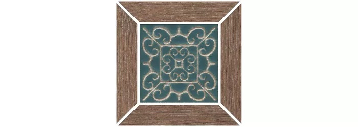 KERAMA MARAZZI Вставка Тровазо наборный коричневый матовый 13x13x0,9