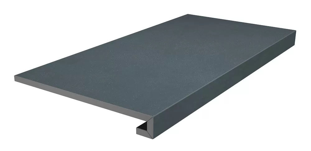 KERAMA MARAZZI Ступень клееная Про Чементо синий тёмный матовый 33x60x0,9