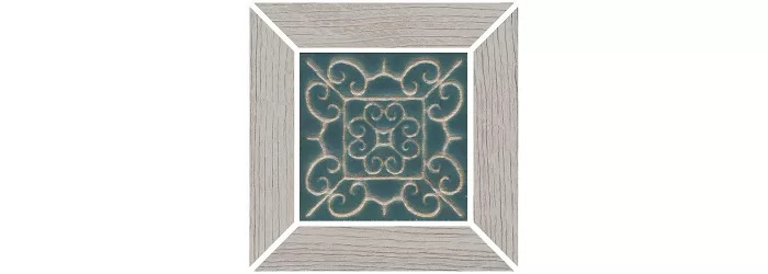 KERAMA MARAZZI Вставка Тровазо наборный серый светлый матовый 13x13x0,9
