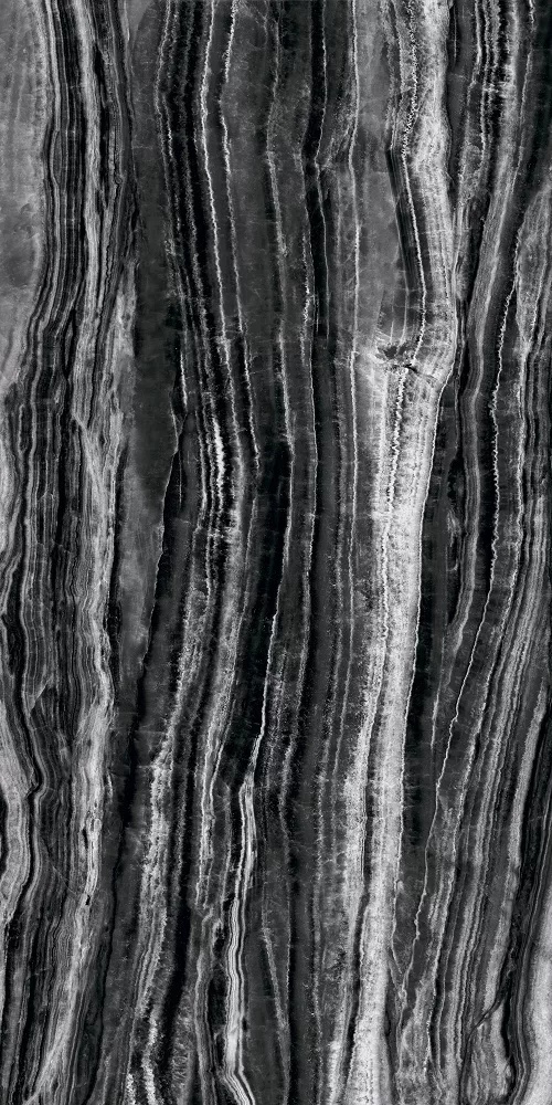 KERAMA MARAZZI Surface Laboratory/Гемма черно-белый обрезной 160x320x0,6