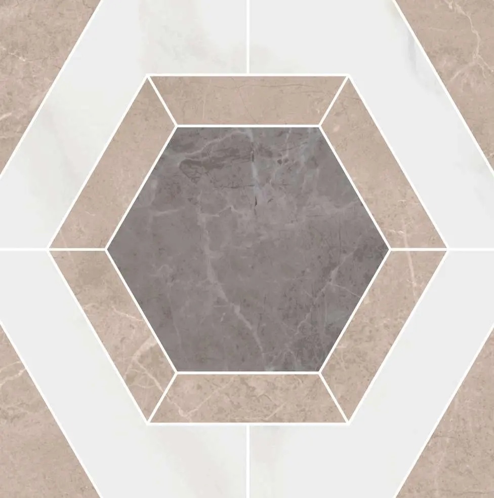 KERAMA MARAZZI Декор Гран Пале наборный  25,1x25,1x0,85