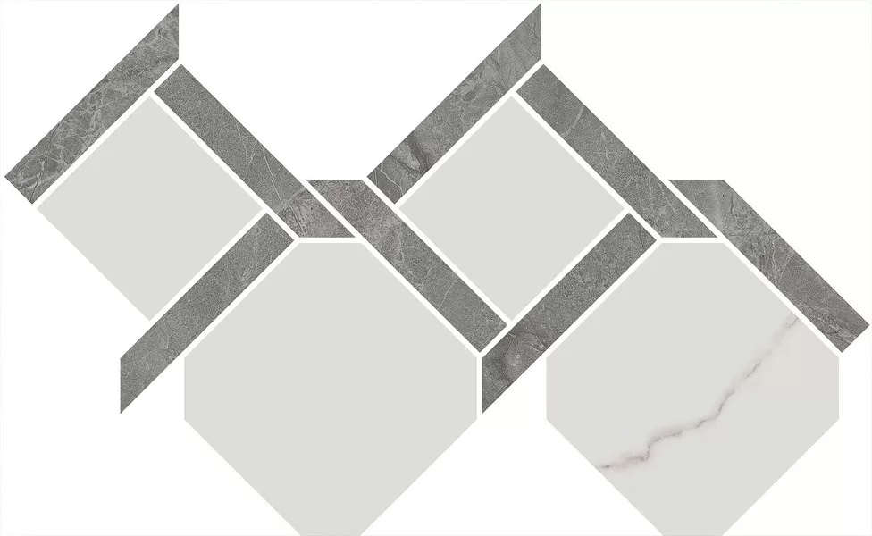KERAMA MARAZZI Декор Риальто 3 наборный лаппатированный 48x29,5x0,9