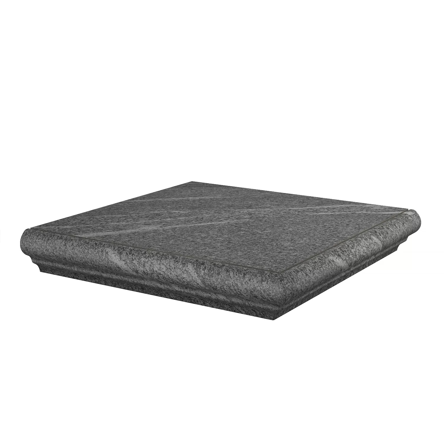 KERAMA MARAZZI Ступень угловая Бореале серый тёмный  30x30x0,8