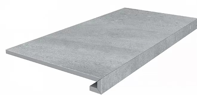 KERAMA MARAZZI Ступень клееная Про Матрикс серый обрезной 33x60x0,9