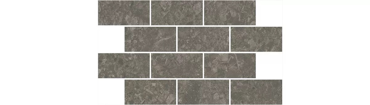 KERAMA MARAZZI Декор Чеппо ди Гре мозаичный коричневый матовый обрезной 34,6x20x0,9