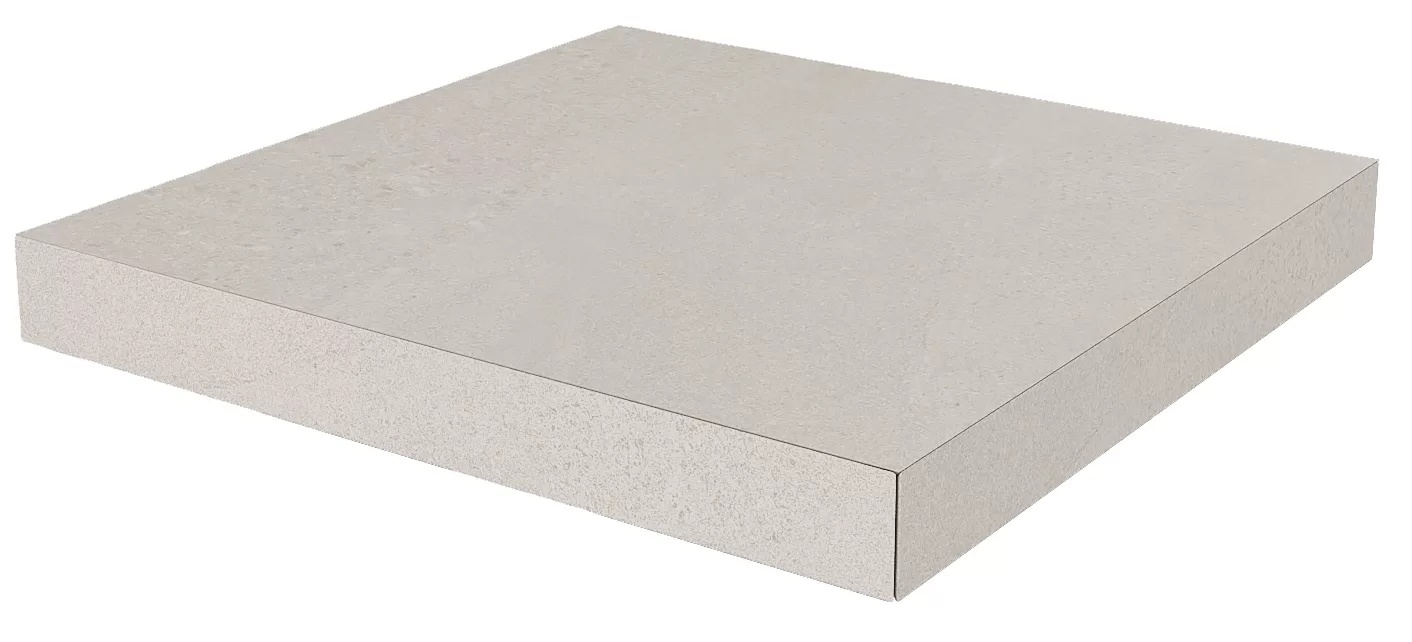 KERAMA MARAZZI Ступень угловая клееная Про Матрикс белый 33x33x0,9