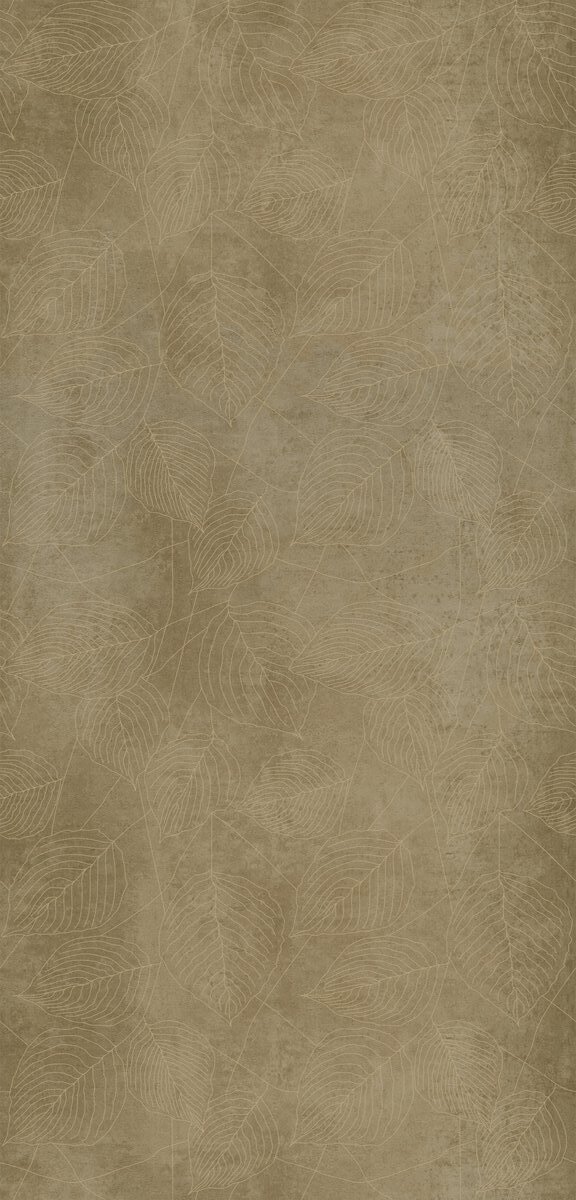 GIGACER Concrete Signs Beige Leaves 120x250