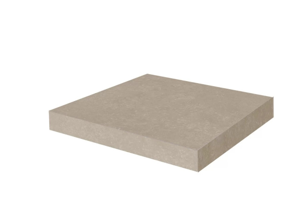 KERAMA MARAZZI Ступень угловая клееная Касабланка HP бежевый светлый матовый обрезной 33x33x0,9