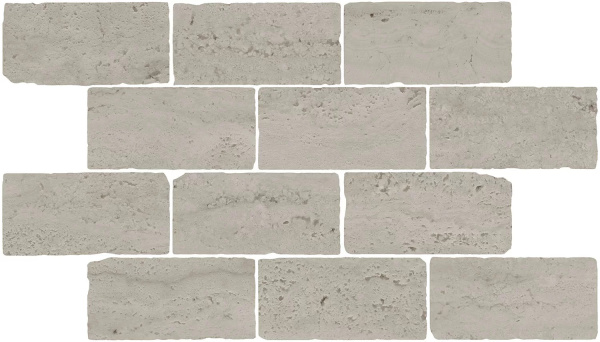 KERAMA MARAZZI Бордюр Сан-Марко мозаичный серый матовый обрезной 46,5x26,5x0,9