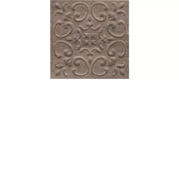 KERAMA MARAZZI Вставка Браш Вуд коричневый тёмный  9,9x9,9x0,8 (1_SG1550)