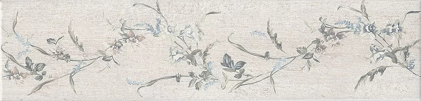 KERAMA MARAZZI Кантри Шик белый матовый декорированный 9,9x40,2x0,8