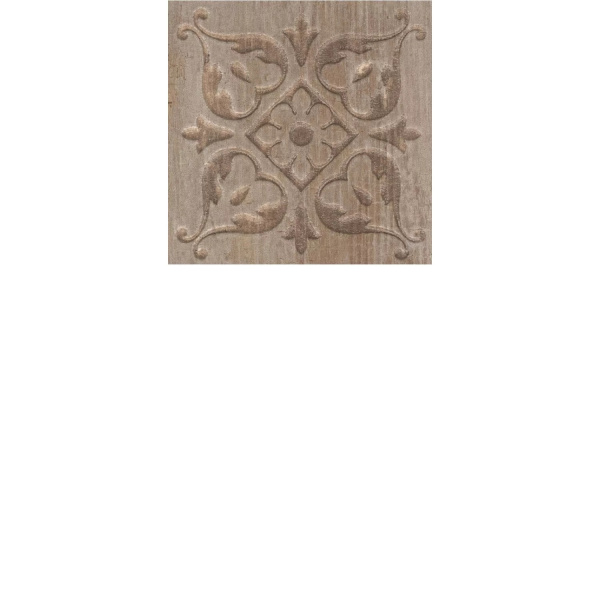 KERAMA MARAZZI Вставка Браш Вуд коричневый  9,9x9,9x0,8 (2_SG1550)
