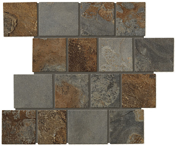 CIR Di Pietra Mos Pave Bali Red 30x30