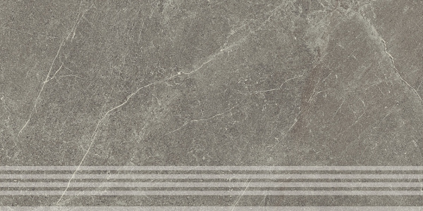 KERAMA MARAZZI Ступень Эстерель серый матовый обрезной 30x60x0,9