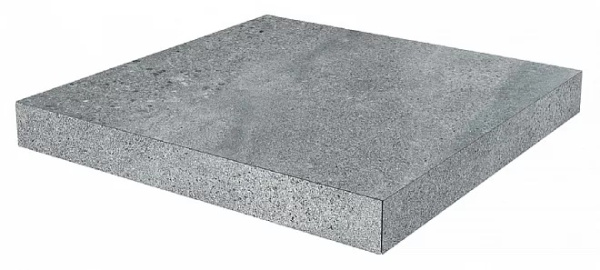 KERAMA MARAZZI Ступень угловая клееная Про Матрикс серый темный 33x33x0,9