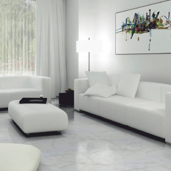 Керамогранит Maimoon ceramica (Маймун Керамика) Glossy Antique White 60х60 см, глянцевый, GF00021
