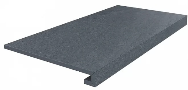 KERAMA MARAZZI Ступень клееная Про Матрикс антрацит обрезной 33x60x0,9