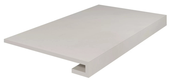KERAMA MARAZZI Ступень клееная Онда серый светлый натуральный обрезной 33x60x0,9