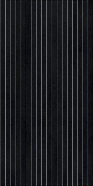 GIGACER Concrete Black Concrete Ret. Stripes Mosaic 15x120