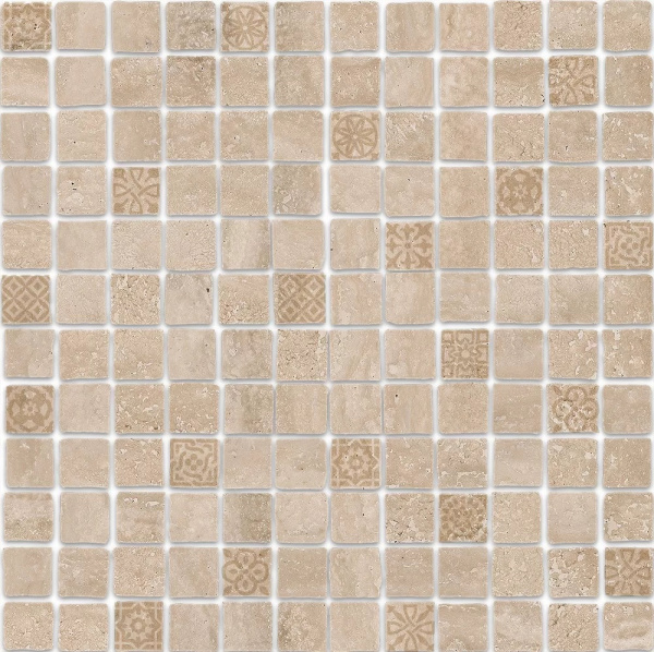 KERAMA MARAZZI Декор Риальто Антика 2 мозаичный бежевый матовый 30х30х0,9