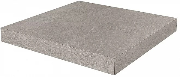 KERAMA MARAZZI Ступень угловая клееная Про Стоун серый  33x33x0,9
