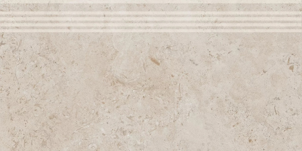 KERAMA MARAZZI Ступень Про Лаймстоун бежевый натуральный обрезной 30x60x0,9