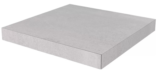 KERAMA MARAZZI Ступень угловая клееная Про Матрикс серый светлый 33x33x0,9