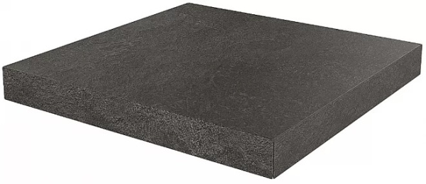 KERAMA MARAZZI Ступень угловая клееная Про Стоун черный  33x33x0,9