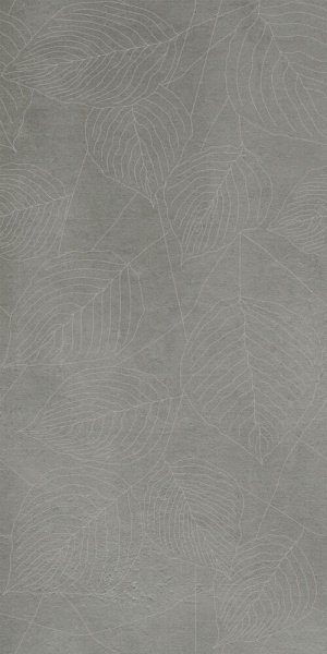GIGACER Concrete Signs Grey Leaves 60x120