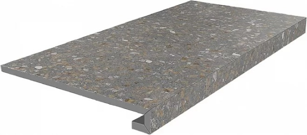 KERAMA MARAZZI Ступень клееная Терраццо коричневый  33x60x0,9