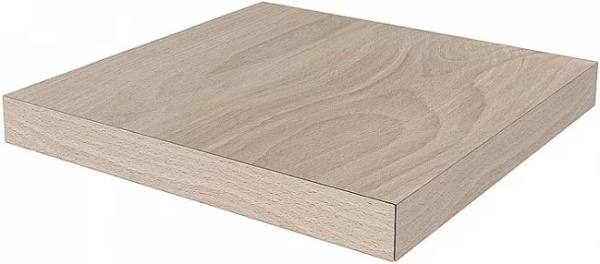 KERAMA MARAZZI Ступень угловая клееная левая Про Вуд бежевый светлый 33x33x0,9