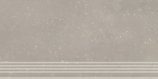 KERAMA MARAZZI Ступень Пунтум серый светлый матовый обрезной 30x60x0,8
