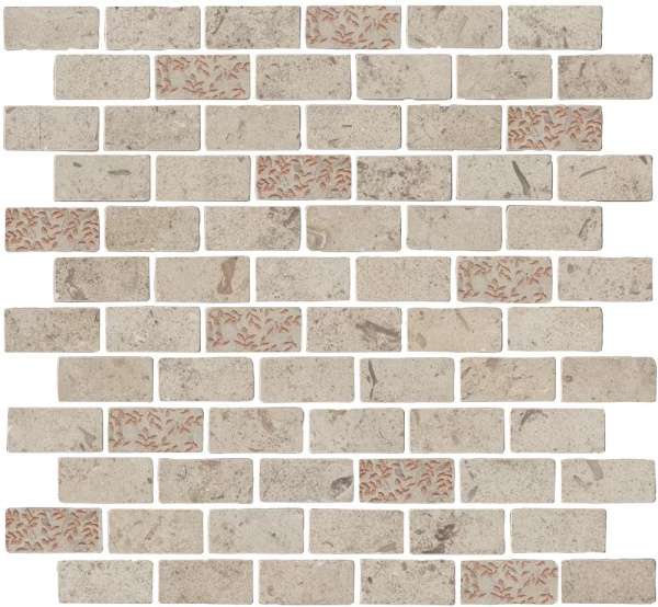 KERAMA MARAZZI Декор Про Лаймстоун Антика 2 мозаичный бежевый матовый 32х30х0,9