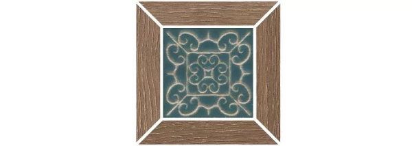 KERAMA MARAZZI Вставка Тровазо наборный коричневый светлый матовый 13x13x0,9