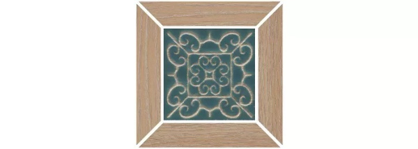 KERAMA MARAZZI Вставка Тровазо наборный бежевый матовый 13x13x0,9