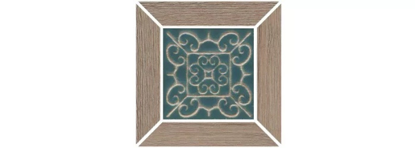 KERAMA MARAZZI Вставка Тровазо наборный бежевый тёмный матовый 13x13x0,9