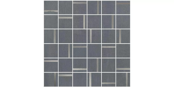 KERAMA MARAZZI Декор Гварди 2 мозаичный синий матовый обрезной 30x30x0,9