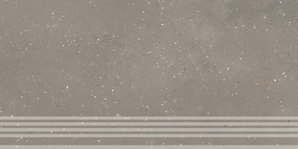 KERAMA MARAZZI Ступень Пунтум серый матовый обрезной 30x60x0,8