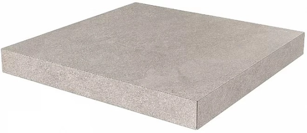 KERAMA MARAZZI Ступень угловая клееная Про Стоун серый светлый  33x33x0,9