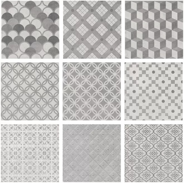 KERAMA MARAZZI Карнаби-стрит орнамент серый 20x20x0,8