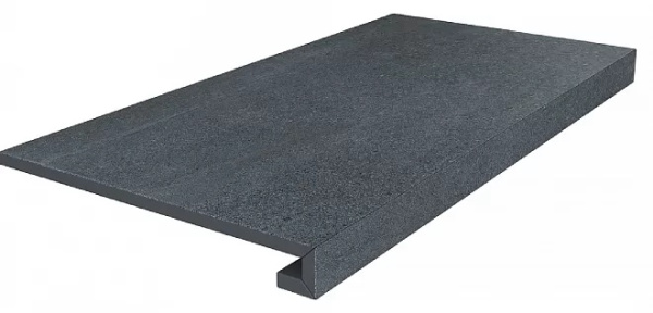 KERAMA MARAZZI Ступень клееная Про Матрикс черный обрезной 33x60x0,9
