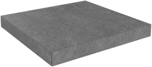 KERAMA MARAZZI Ступень угловая клееная Фондамента пепельный 33x33x0,9