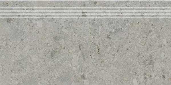 KERAMA MARAZZI Ступень Чеппо ди Гре серый матовый обрезной 30x60x0,9