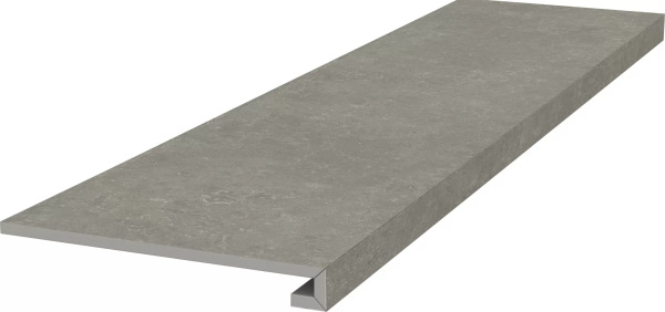 KERAMA MARAZZI Ступень фронтальная клееная Касабланка HP серый матовый обрезной 33x119,5x0,9