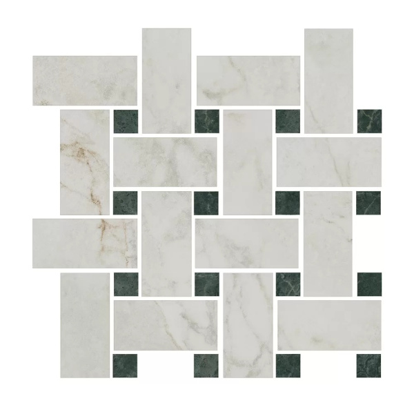 KERAMA MARAZZI Декор Серенада мозаичный белый лаппатированный 32x32x0,9